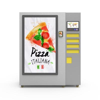 China 4 Micro Oven Heating Automated Frozen Pizza Vending Machine Debit Card Credit Card Operated Te koop