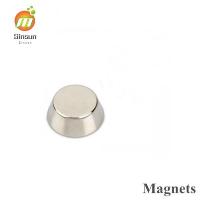 China Industrial Magnet Manufacturing N52 Strong Neodymium Cone Shaped Magnets for sale