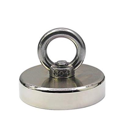 China Industrial Magnet Rare Earth Neodymium Fishhook Magnets With Threaded Eye for sale