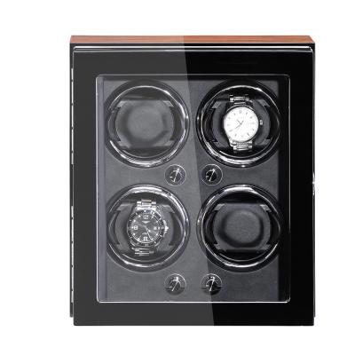 China New Eco-friendly mabuchi luxury wooden motor box watch winder total upgraded automatic gearbox for sale