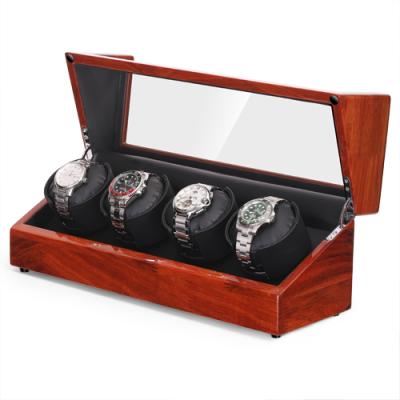 China Eco-friendly MDF Auto Winder Shaker Watch Engine Watches Wholesale Four Wooden Box for sale