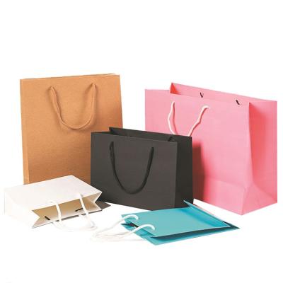 China Manufacture Recyclable Custom Customized Print Package Bulk Gift Kraft Paper Bags Clothing Packaging Shopping Jewelry With Your Own Logo for sale