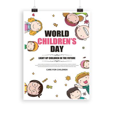 China Custom Graphic Crafts Custom Posters Educational Preschool Posters for Toddlers and Children for sale