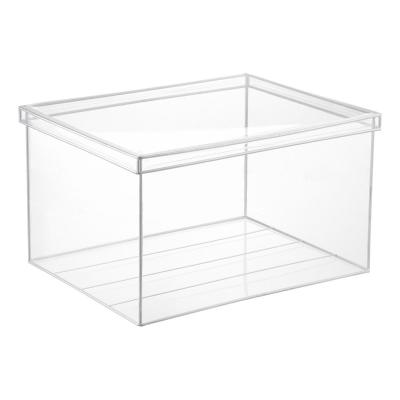 China Acrylic Countertop Display Stand Case Box With Lid , Dustproof Display Cube For Collectibles for sale