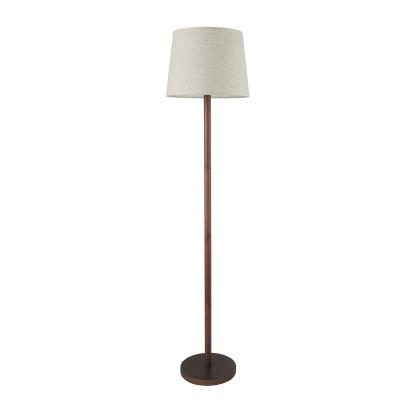 China Decorative Vintage Shade Canvas Floor Lamp Retro Lamp Living Room Lighting for sale