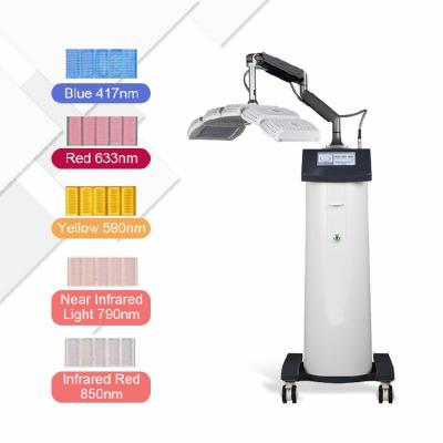 China Pigment Removal 4 Color Red Yellow Blue Infrared Facial Led Light Therapy PDT Machine for sale