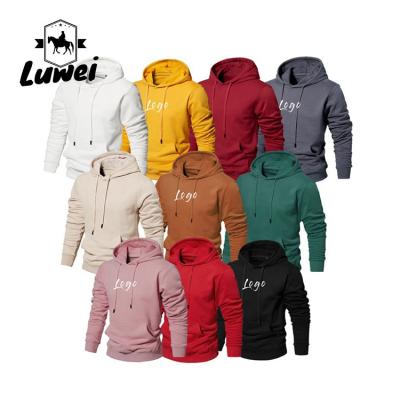 China Streetwear Custom Logo Pullover Over Size Bluza Felpe Con Cappuccio Cotton Slim Plain Men's Hoodies & Sweatshirts for sale