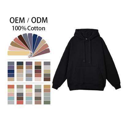 China Winter Custom Oversized Plain 100% Cotton Blank Hoodies Pullover Unisex Bulk Plus Size Men's Hoodies & Sweatshirts for sale