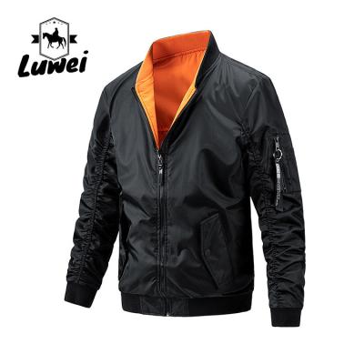 China Oem Clothing Jaket Winter Windproof Bomber Utility Polyester Motorcycle Fabric Outdoor Collar Jackets for Mens for sale