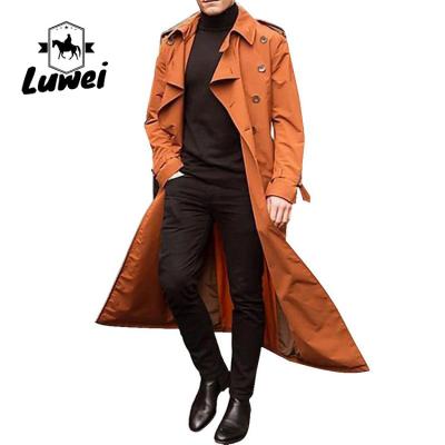 China Hot Sale Plus Size Overcoat Casual Slim Fit Men's Utility Long Windbreaker Chaquetas De Hombre Men Coat Jacket for sale