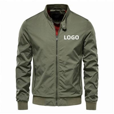 China Custom Men's Casual Jacket Sport Solid Color Coat Men's Simple Jacket Varsity Jacket For Men for sale