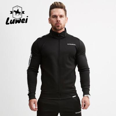 China Slim Men Sportswear Set Cardigan Stand Collar Zipper Plus Size Tracksuit for sale