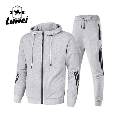 China Plus Size Men Sportswear Set Autumn Athletic Wear Zipper Tracksuits for sale