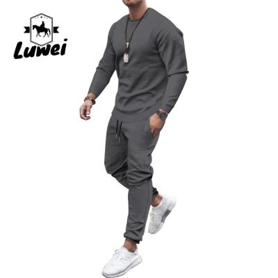 China Activewear Men Sportswear Set Custom Polyester Cotton Plus Size Set for sale