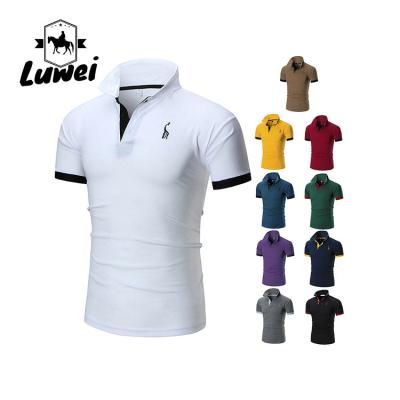 China Plus-Size Baumwoll-Polo-T-Shirts Muskelkragen Sublimation Fitted Weichgewirk zu verkaufen