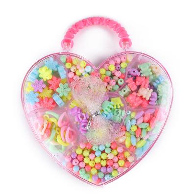 China Fashoin Love Gift Box Beads Necklace Accessories Bracelet Girl Gift Creativity Diy Jewelry for sale