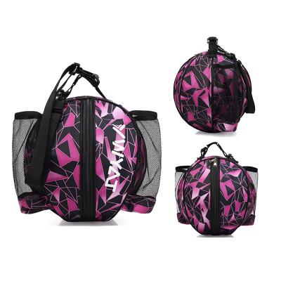 China Single Shoulder Single Shoulder Waterproof Lightweight Basketball Bags Round Satchel Ball Basketball Bag for sale