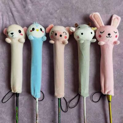 China Other The Latest Badminton Racket Cartoon Racket Grip Set Tennis Racket Sweat-absorption Grip Cover Cute Zodiac Patterns for sale