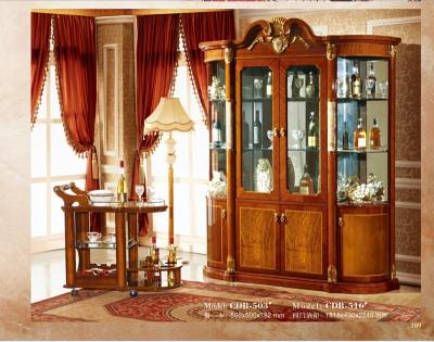 China Other simple luxury villa apartment hotel restaurant buffet dark household wine display cabinet design wine cabinet for sale