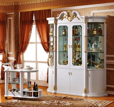 China 2022 new 24K (the other) hotel adjustable villa modern neoclassical European American French solid wood gold-plated four-door cabinet for sale