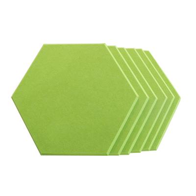 China Modern Professional Design Acoustic PET Panels Fireproof Eco-firendly Hexagon Wall Panels for sale