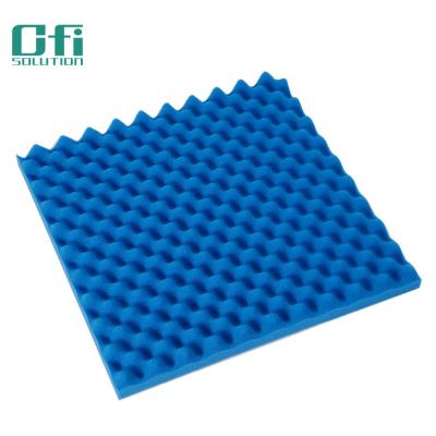 China Highly Effective Sound Absorption Sound Absorbing Foam Egg Type Acoustic Wall Panel Polyester Acoustic Foam Soundproof foam for sale