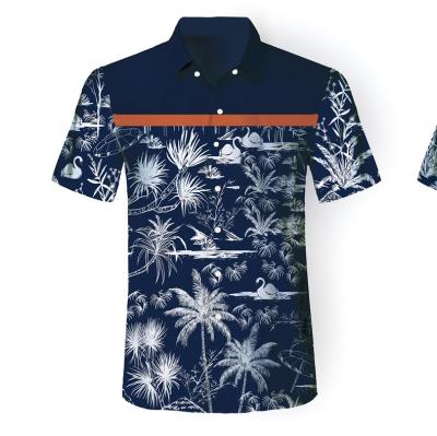 China Fashion Men's Anti-Pilling Hawaiian Shirt Men's Casual Printed Beach Shirts Short Sleeve Plus Size Summer Hawaiian Beach Men's Floral Shirt for sale