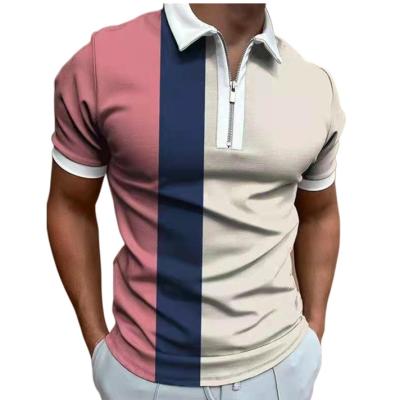 China Multi-design Men's Polo Shirts Anti-Wrinkle Slim Fit Casual Polo Shirts Para Hombre Golf 2022 Summer Brand Tennis Short Sleeve Men's Printed T-shirt for sale