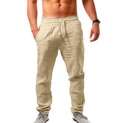 China Men's Breathable Linen Pants Loose Casual Sport Plus Size Hip Hop Breeches for sale