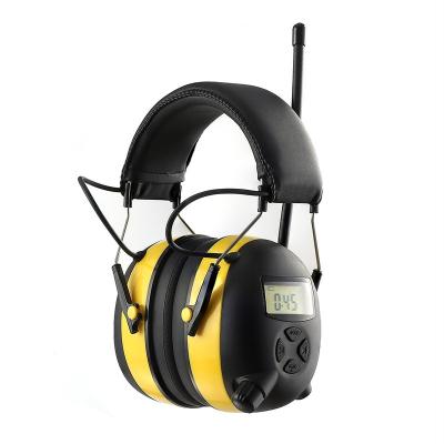 China FM/AM/DAB wireless noise reduction weeding audio source telephone multimedia earmuff gardening wireless DAB for sale