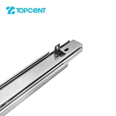 China Topcent hardware telescope ball bearing type wardrobe soft kitchen drawer slides en venta