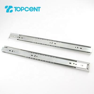 China Ball bearing push to open telescopic furniture drawer slides en venta