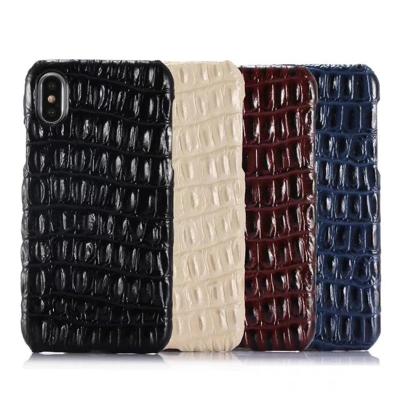 China Keep your iphone x from scratch genuine crocodile leather case for iphone x, for Iphone X crocodile leather case for sale