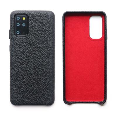 China Protect Your Phone For Samsung S20 Top Pebbled Phone Case Support Radio Leather Filling Full Grain Premium Wrap for sale