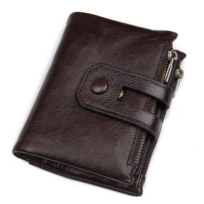 China Genuine Leather RFID Wallet Men FOLDER Men Gift Cudan Portomonee Perse Male Coin Purse Pouch Money Bag for sale