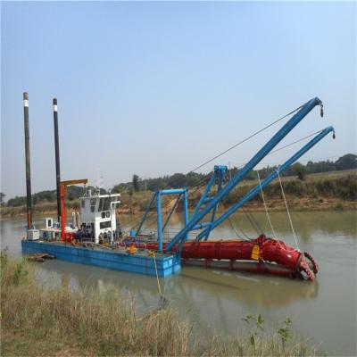 China Spud Positioning Cutter Suction Dredger for Digging River Sand for sale