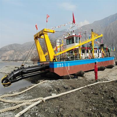 China Cumins Diesel Engine Cutter Suction Dredger with Booster Station for sale