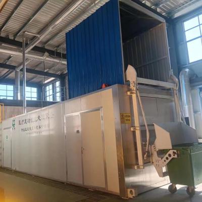 China Hazardous Medical Waste Microwave Treatment Disposal/Infectious Waste Disinfection Machine for sale