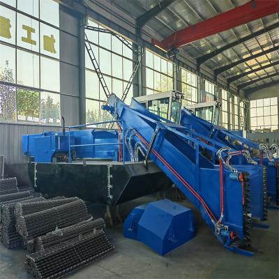 China Hydraulic Control Diesel Engine Power River Cleaning Harvester for Sale for sale