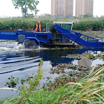 China Full Automatic Hydraulic Control Lake Weed Harvester Used in River for sale