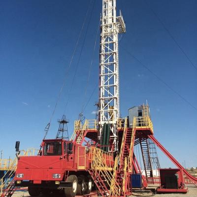 China Construction worksÂ   Oil Drilling Trailer-Mounted Hydraulic Offshore Onshore Rig For Oil Well Field for sale