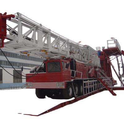 China Construction worksÂ   API ISO9001 ZJ40 Truck Mounted Work Above Drilling Rig For Oil Well for sale