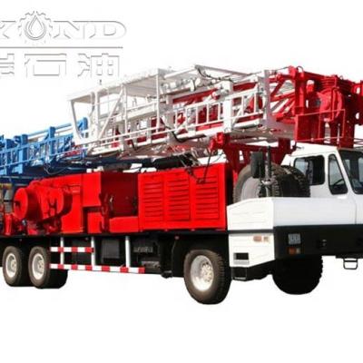 China energy & XJ450 Mining Truck-Mounted Drilling Rig Drilling Price And Fcatory Workover For Oilfield Depth 5800m for sale