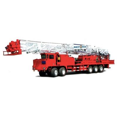 China Construction worksÂ   Pneumatic Water Well Rock Oil Drilling Rig Machine 5000m 1500HP Skid-Mounted Truck Mounted for sale