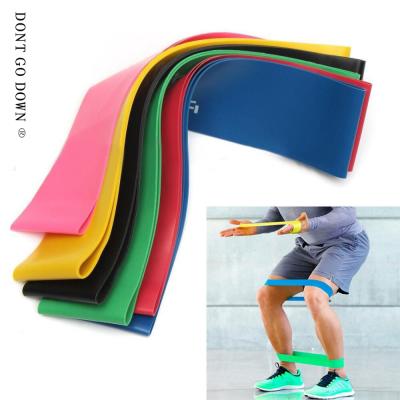 China Durable Resistance Band High Quality Fitness Exercise Natural Latex Resistance Band Loop Set for sale