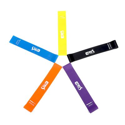 China Durable Popular Fitness Mini Resistance Band Loop Set Latex Resistance Bands With Logo for sale