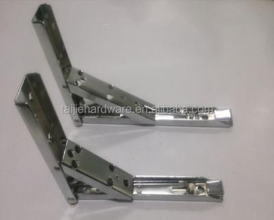 China Construction Metal Folding Spring Triangle Bracket For Table Or Bench for sale