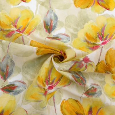 China Digital Print Organic Custom Fabric Imported Cotton Fabric For Women Garment for sale