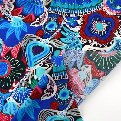 China Organic Digital Tencel Custom Print Fabric Modal Fabric For Women Garment for sale