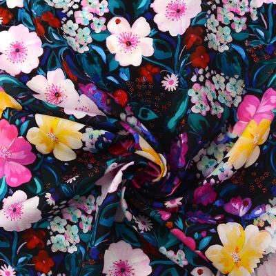 China 100% Organic Digital Printing Flower Tencel Fabric For Women Clothing for sale